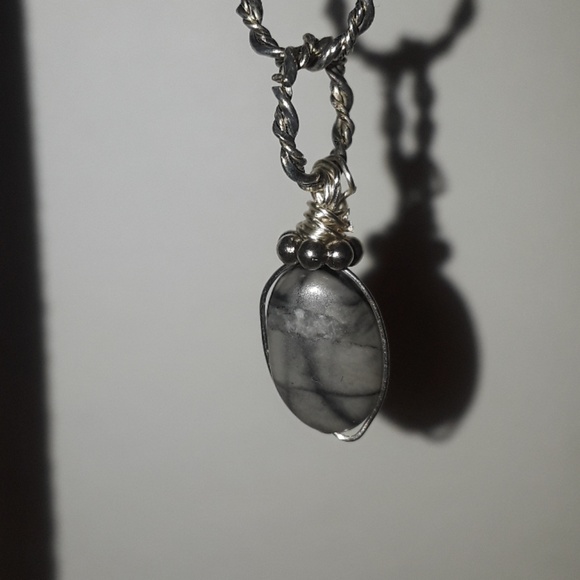 NWT Semiprecious stone double hoop Earrings - Picture 2 of 2